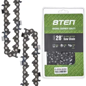 93dl 8ten 803467139197 Full Chisel Skip Tooth Chainsaw Chain 28 Inch .058 3/8 For Husqvarna 262