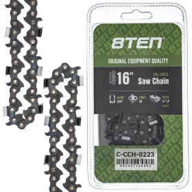 59dl 8ten 803467139883 Full Chisel Chainsaw Chain 16 Inch .050 3/8 Lp For Homelite 240 Shindiaw