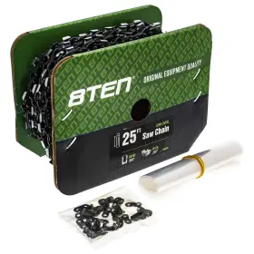 8ten 803467140032 Chainsaw Chain Bulk Reel Semi Chisel 25 Foot .050 Gauge .325 Pitch