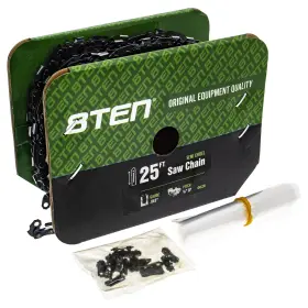 8ten 803467140209 Bulk Reel Semi Chisel 25 Foot .043 Gauge 3/8 Pitch Low Profile