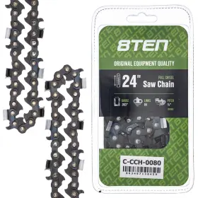 810-ccc2202h 8ten Full Chisel Chainsaw Chain 24 Inch .063 3/8 84dl For Husqvarna Jonsered Makita