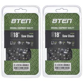 8ten 810-ccc2204h Ripping Chainsaw Chain 18 Inch .050 .325 72dl For Echo Husqvarna Poulan 2 Pack