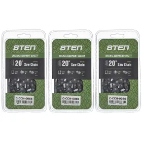 810-ccc2208h 8ten Chainsaw Chain 20 Inch .050 3/8 70dl For Lombard Super Lightning Iii 3 Pack