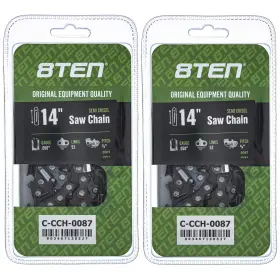 810-ccc2209h 8ten Chainsaw Chain 14 Inch .050 3/8 52dl For Makita Xcu03 Uc4030a Uc3530a 2-pack