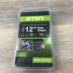 810-ccc2214h 8ten Full Chisel Chainsaw Chain 12 Inch .050 3/8 Lp 44dl For Stihl Husqvarna Poulan