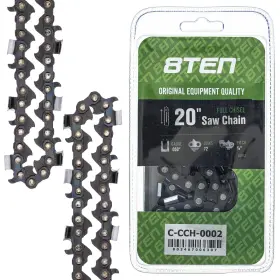 810-ccc2224h 8ten Chainsaw Chain 20 Inch Bar .050 Gauge 3/8 Pitch 72 Drive Links For Stihl Husq