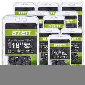 810-ccc2231h 8ten Chainsaw Chain For Husqvarna 285 455 460 Rancher 18 Inch .050 3/8 68dl 10 Pack