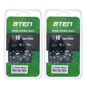 8ten 810-ccc2244h Chainsaw Chain 16 Inch .050 3/8 60dl For Stihl 039 024 036 038 041 064 2-pack