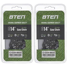 8ten 810-ccc2253h Chainsaw Chain 14 Inch .050 3/8 Lp 52dl For Husqvarna 23 338 334 Xpt 2-pack