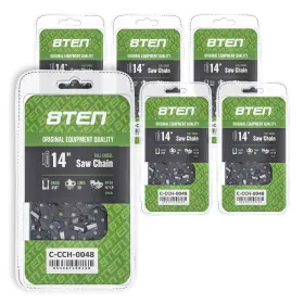810-ccc2260h 8ten Full Chisel Chainsaw Chain 14 Inch .050 3/8 Lp 50 Dl For Stihl Craftsman 6 Pack