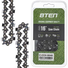 810-ccc2262h 8ten Full Chisel Chainsaw Chain 16 Inch .050 3/8 Lp 55dl For Stihl Poulan Mcculloch