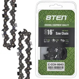 810-ccc2265h 8ten Semi Chisel Chainsaw Chain 16 Inch .043 3/8 Lp 56dl For Poulan Dewalt Solo