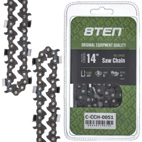 810-ccc2273h 8ten Full Chisel Chainsaw Chain 14 Inch .050 3/8 52dl