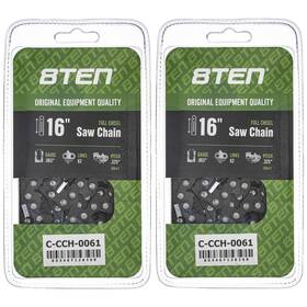 8ten 810-ccc2283h Full Chisel Chainsaw Chain 16 Inch .063 .325 62dl For Stihl Ms 230 241 2 Pack