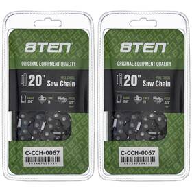 8ten 810-ccc2289h Chainsaw Chain 20 Inch .050 .325 78dl For Echo Cs-490 Cs-520 Cs520 2-pack