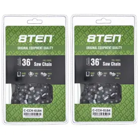 810-ccc2306h 8ten Full Chisel Chainsaw Chain 36 Inch .063 3/8 115dl For Poulan Husqvarna 2 Pack