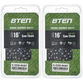 810-ccc2309h 8ten Chainsaw Chain 16 Inch .043 3/8 Lp 55dl For Homelite Ms 220 211 Q C-be 2-pack
