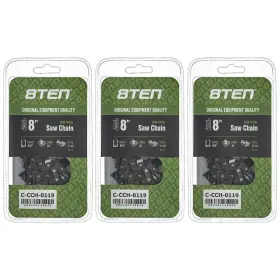 810-ccc2331h 8ten Semi Chisel Chainsaw Chain 8 Inch .043 3/8 Lp 34dl For Poulan Remington 3 Pack