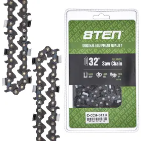 810-ccc2332h 8ten Full Chisel Chainsaw Chain 32 Inch .063 3/8 105dl For Husqvarna Poulan Jonsered