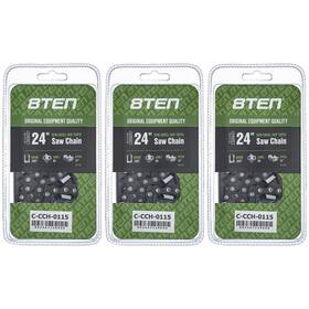 8ten 810-ccc2337h Chainsaw Chain 24 Inch .050 3/8 84dl For Echo Cs-590 Cs590 Cs-7310p 3-pack