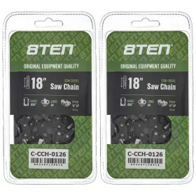 810-ccc2348h 8ten Semi Chisel Chainsaw Chain 18 Inch .050 3/8 Lp 64dl For Homelite Dolmar 2 Pack