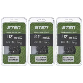 810-ccc2359h 8ten Full Chisel Chainsaw Chain 12 Inch .043 3/8 Lp 44dl For Stihl Echo 3 Pack