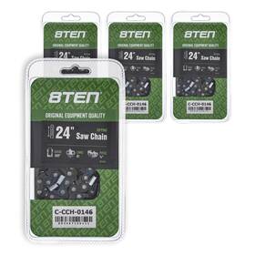 8ten 810-ccc2368h Ripping Chainsaw Chain 24 Inch .050 3/8 81dl For Echo Jonsered Poulan 4 Pack