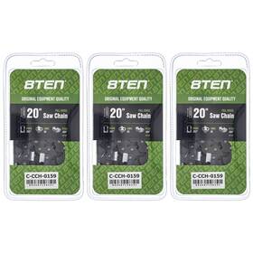 8ten 810-ccc2371h Full Chisel Chainsaw Chain 20 Inch .063 .404 68dl For Stihl Husqvarna 3 Pack