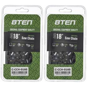 8ten 810-ccc2382h Semi Chisel Chainsaw Chain 18 Inch .058 .325 72dl For Husqvarna Jonsered 2 Pack