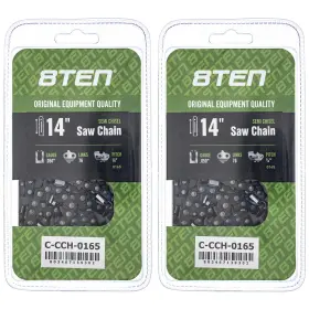 810-ccc2387h 8ten Semi Chisel Chainsaw Chain 14 Inch .050 1/4 76dl 2 Pack