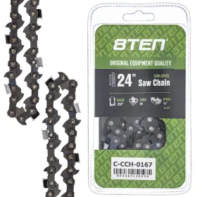 810-ccc2389h 8ten Semi Chisel Chainsaw Chain 24 Inch .058 3/8 84dl For Husqvarna 455 Rancher