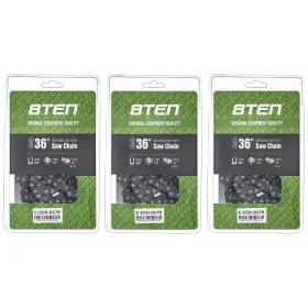 810-ccc2391h 8ten Semi Chisel Skip Tooth Chainsaw Chain 36 Inch .050 3/8 114dl For Stihl 3 Pack