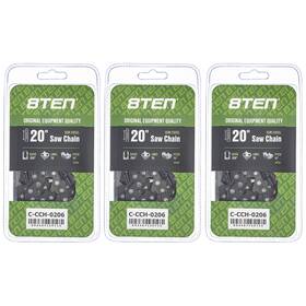 8ten 810-ccc2428h Semi Chisel Chainsaw Chain 20 Inch .058 3/8 76dl 3 Pack