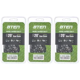 810-ccc2428h 8ten Semi Chisel Chainsaw Chain 20 Inch .058 3/8 76dl 3 Pack