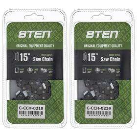8ten 810-ccc2431h Chainsaw Chain Micro Chisel 15 Inch .050 .325 64dl For Husqvarna Jonsered 2 Pack