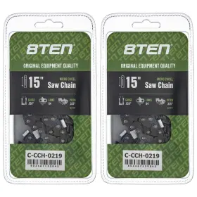 810-ccc2431h 8ten Chainsaw Chain Micro Chisel 15 Inch .050 .325 64dl For Husqvarna Jonsered 2 Pack