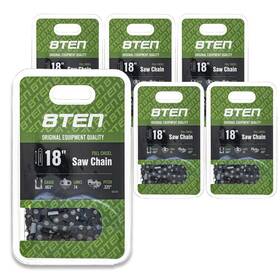 8ten 810ccc2230h Chainsaw Chain For 18 Inch Bar .063 .325 74dl Stihl Ms290 Ms260 6 Pack