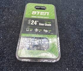 8ten C-cch-0009 24 Inch Full Chisel Saw Chain .050 Gauge 84 Links 3/8 Pitch