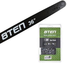 8ten Mk1010286 36 Inch Chainsaw Guide Bar And Chain .050 3/8 114dl For Stihl 066 044 064 Ms660