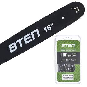 8ten Mk1010315 16 Inch Chainsaw Guide Bar And Chain .058 3/8 60dl For Husqvarna 460 455 55 51 57