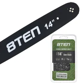 Mk1010413 8ten 14 Inch Chainsaw Guide Bar And Chain .050 3/8lp 50dl For Stihl Ms 170 017 210 009