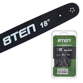 8ten Mk1010434 18 Inch Chainsaw Guide Bar And Chain .063 3/8 66dl For Stihl Ms 660 440 460 360