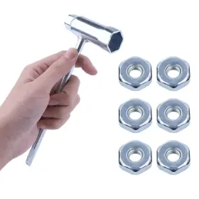 Adefol 712804540902 13 X 19 Mm Chainsaw Wrench Scrench With 6 Bar Nuts For Stihl 017 018 0