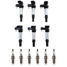 Am-4277008259 Am Autoparts Ignition Kit Coil Set Spark Plugs Compatible With 04-09 Buick 04-10