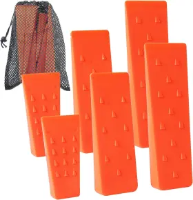Ar-pro 313027145174 6 Pack Tree Felling Wedges With Spikes For Safe Cutting 2 Each Of 10 Inch 8