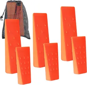 Ar-pro 313030052001 6 Pack Tree Felling Wedges With Spikes For Safe Cutting 3 Each Of 8 Inch And