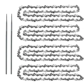 Ar-pro 684753222188 4 Pack 14inch Chainsaw Chain With 2 Bonus Sharpening Files Heavy Duty Carbon S