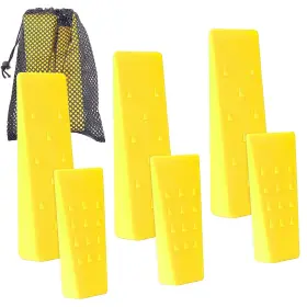 Ar-pro 684753222911 6 Pack Tree Felling Wedges With Spikes For Safe Cutting Inch 3 Each Of 8 And