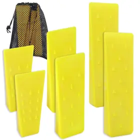 Ar-pro 687368343033 6 Pack Tree Felling Wedges With Spikes For Safe Cutting 2 Each Of 10 Inch