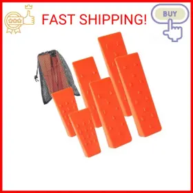 Ar-pro 705353332388 6 Pack Tree Felling Wedges With Spikes - 10 8 Inch 5.5 Sizes Storage Bag Felli